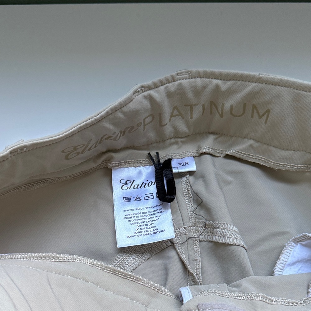 Women's Beige Riding Pants - Picture 3 of 4
